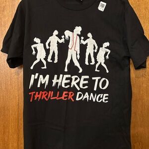 Black Thriller Dance Graphic T-Shirt Youth M